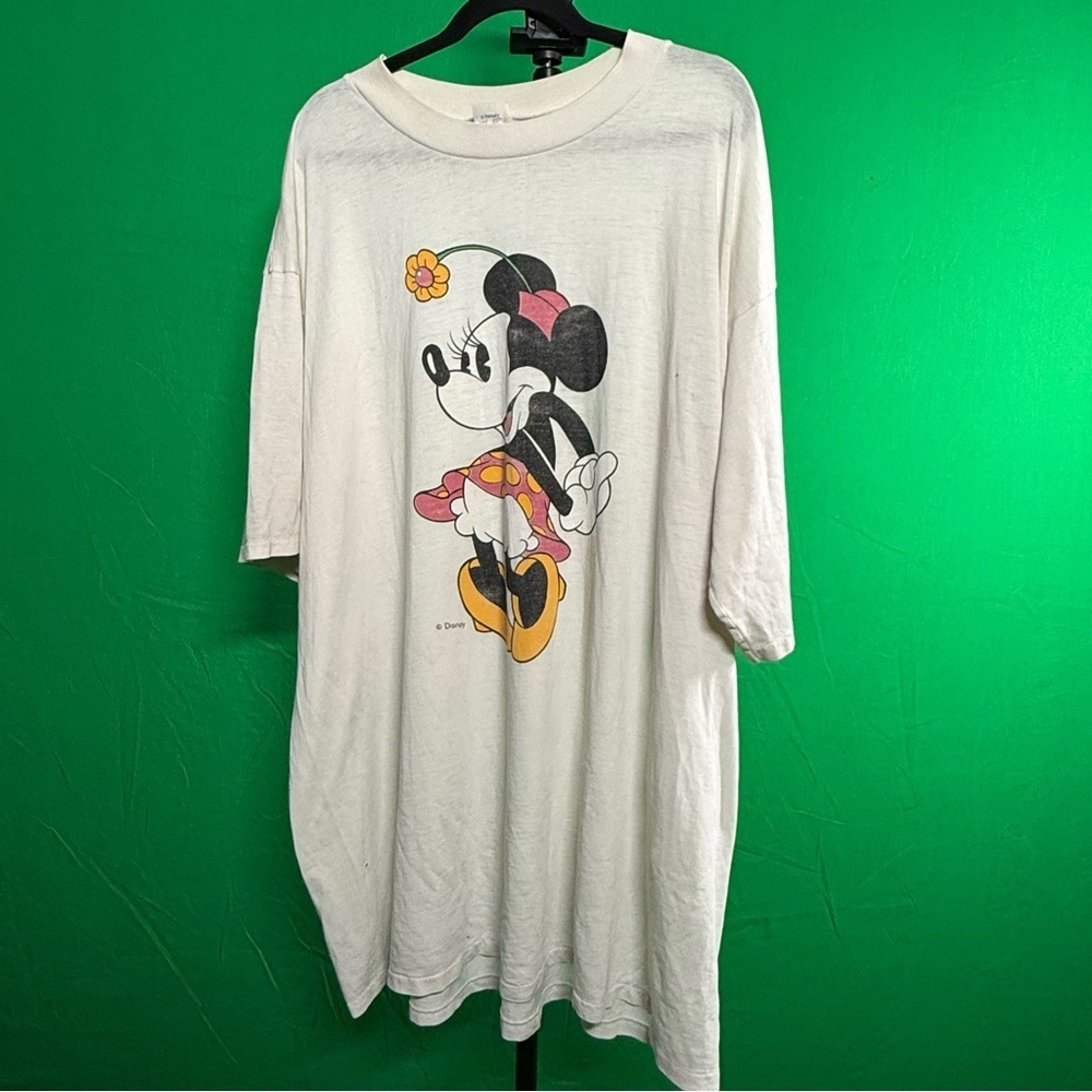 Vintage Disney Minnie Mouse Oversized Tee Single Stitch OSFA Made in USA